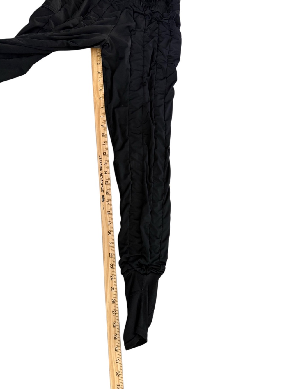 Agogie Womens Resistance Band 40+ Leggings Size M Black Ruched Active Training - Picture 8 of 9